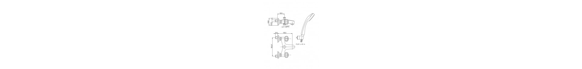 disegno tecnico gruppo vasca esterno paini serie arno
