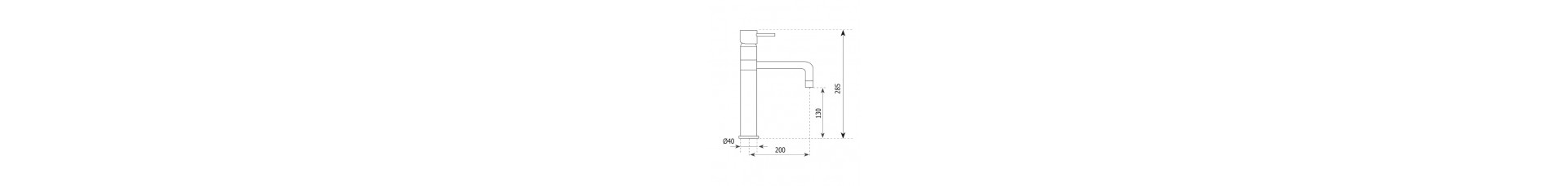 disegno tecnico rubinetto alto camper sp2790 argo rubinetterie