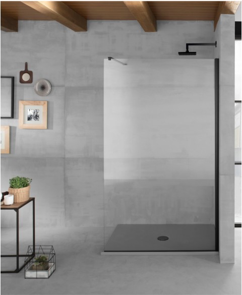 Walk in 160 cm parete in vetro trasparente per Box Doccia alto 200cm