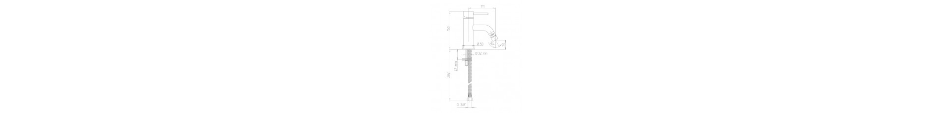 Disegno Tecnico miscelatore bidet Ducati HD15