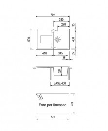 disegno tecnico lavello
